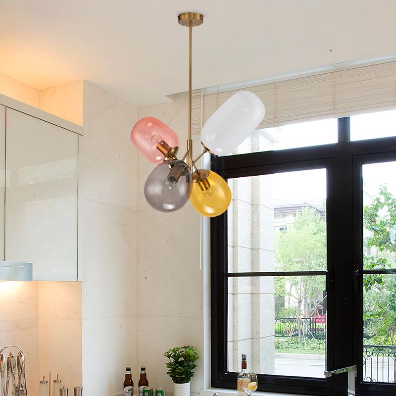 Lustre en verre de style nordique