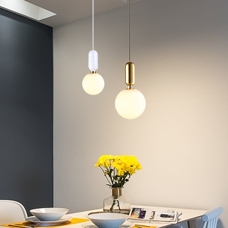 Lampe suspendue de cuisine moderne, plafonnier en laiton unique